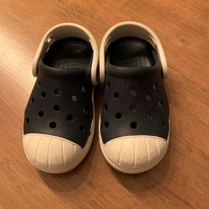Navy Toddler Crocs